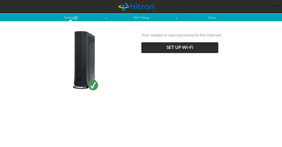 Hitron Easy Connect Set up Wi-Fi